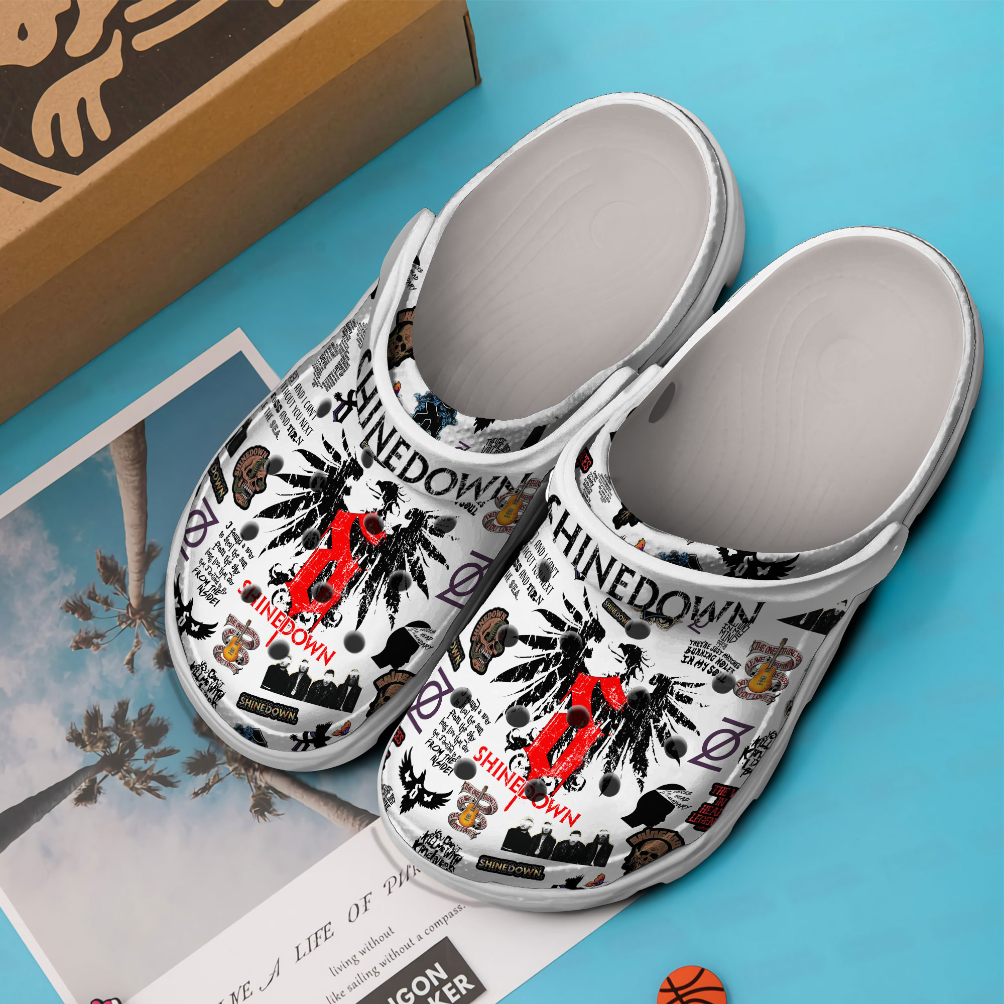 Premium Shinedown Music Crocs Crocband Clogs Shoes Comfortable For Men Women and Kids