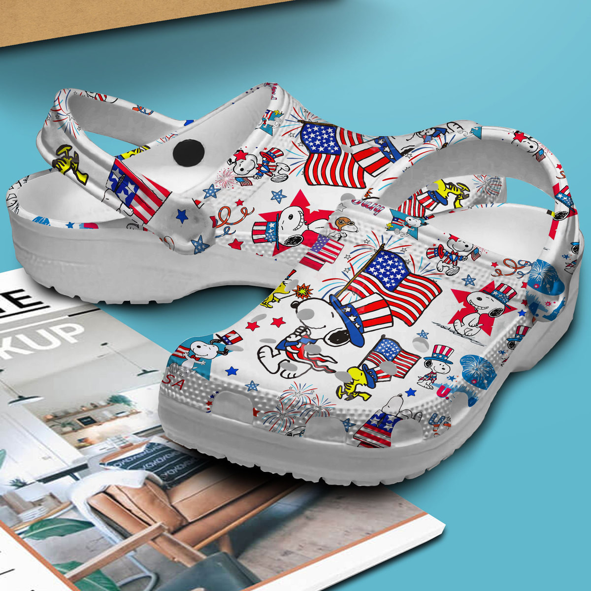 Premium Snoopy Comic Cartoon Movie Crocs Crocband Clogs Shoes Comfortable For Men Women and Kids
