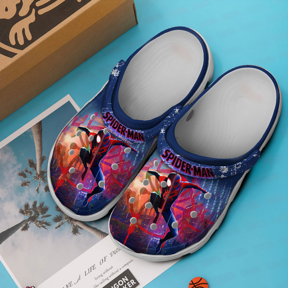 Premium Spider-Man Movie Crocs Crocband Clogs Shoes Comfortable For Men Women and Kids