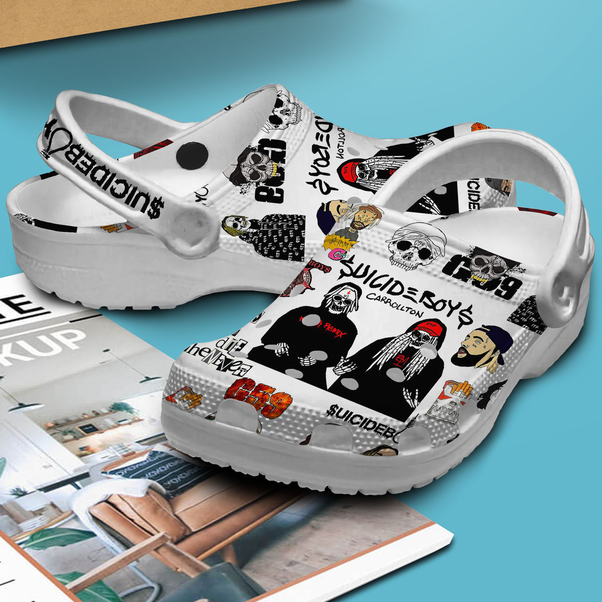 Premium Suicideboys Music Crocs Crocband Clogs Shoes Comfortable For Men Women and Kids