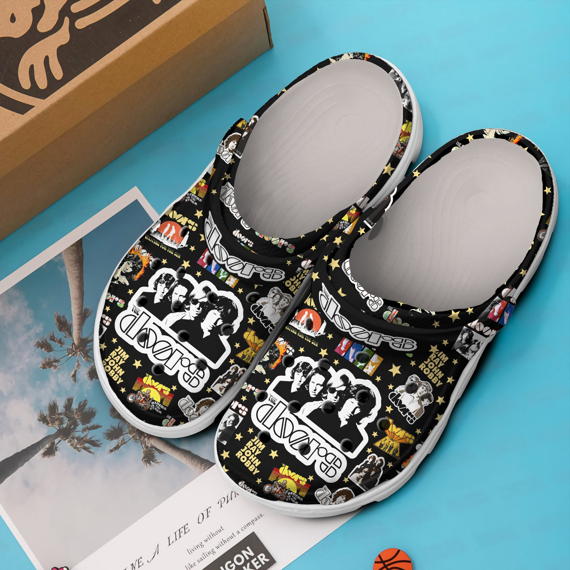 Premium The Doors Music Crocs Crocband Clogs Shoes Comfortable For Men Women and Kids