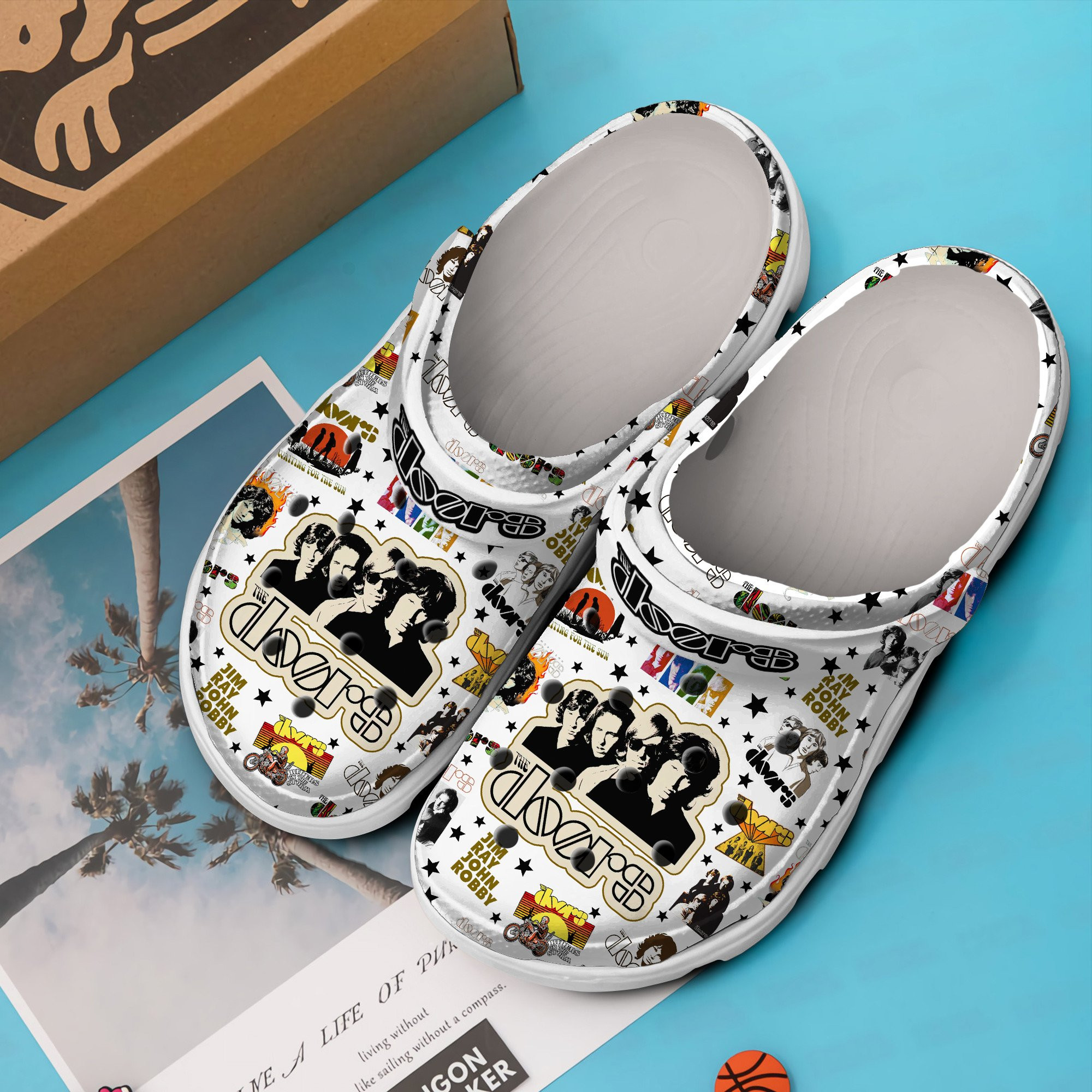 Premium The Doors Music Crocs Crocband Clogs Shoes Comfortable For Men Women and Kids
