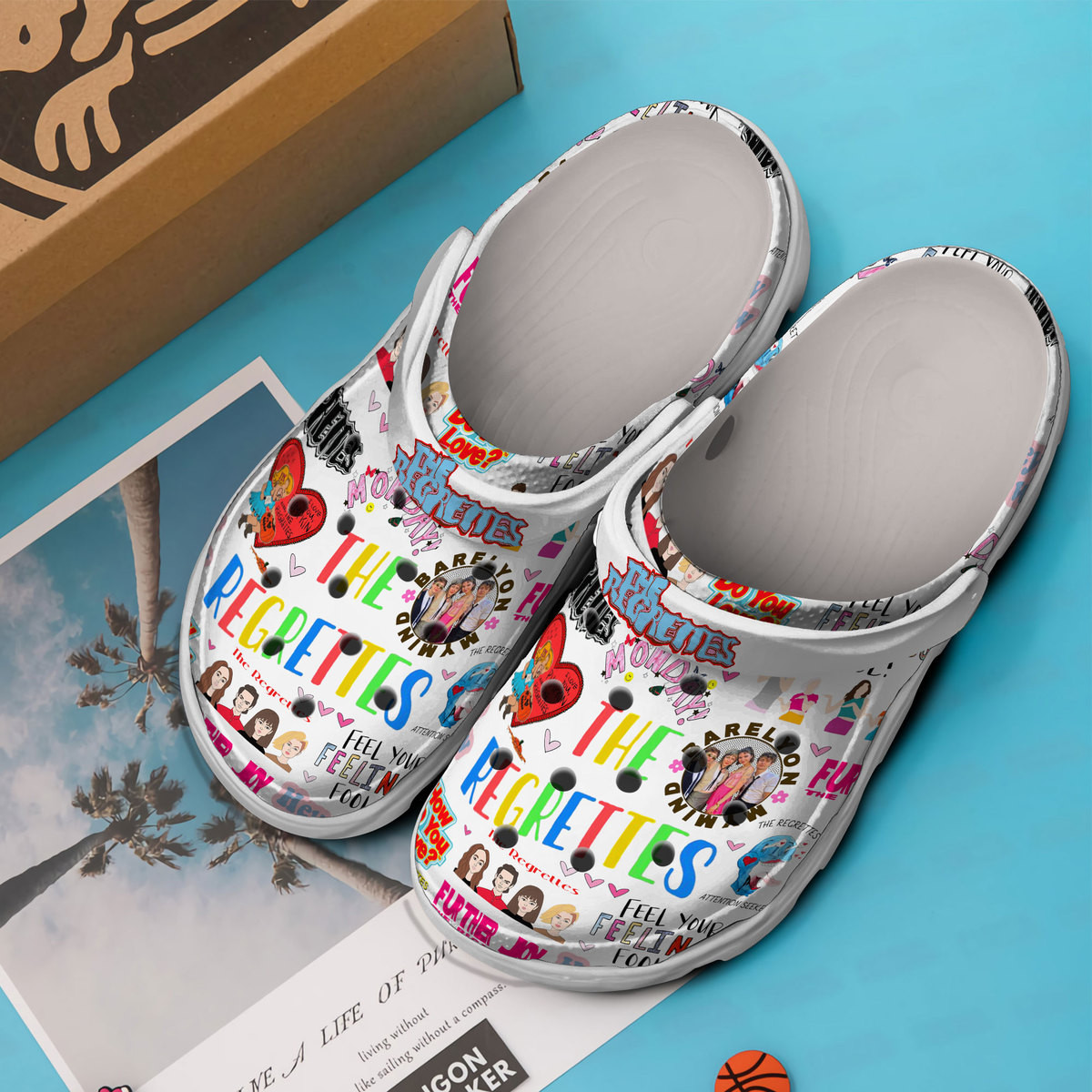 Premium The Regrettes Music Crocs Crocband Clogs Shoes Comfortable For Men Women and Kids