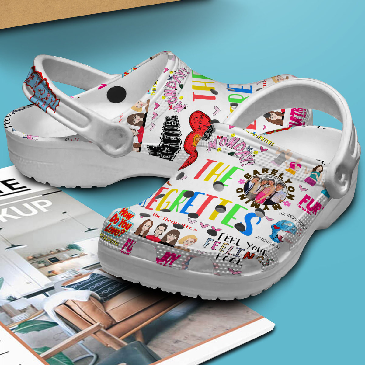 Premium The Regrettes Music Crocs Crocband Clogs Shoes Comfortable For Men Women and Kids