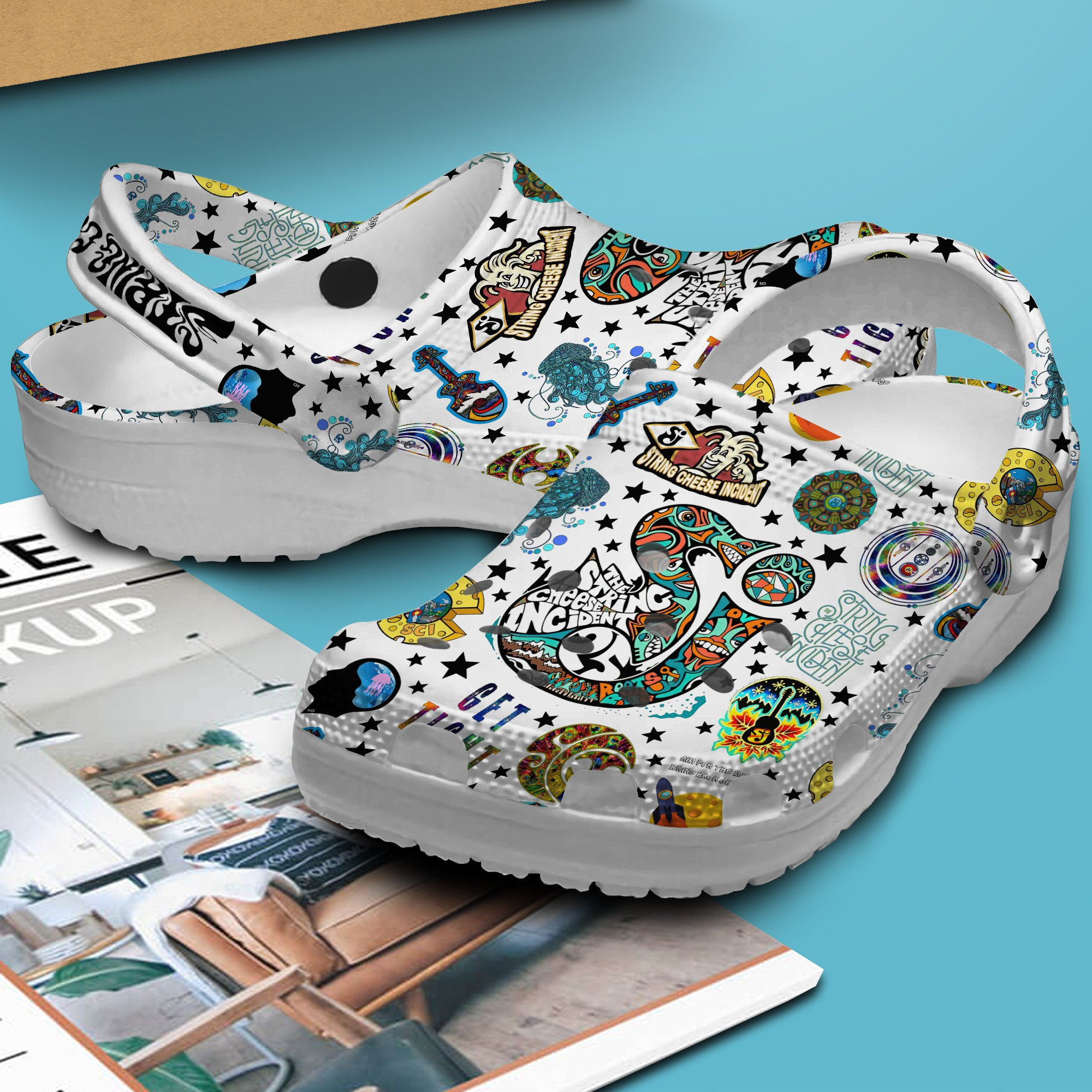 Premium The String Cheese Incident Music Crocs Crocband Clogs Shoes Comfortable For Men Women and Kids