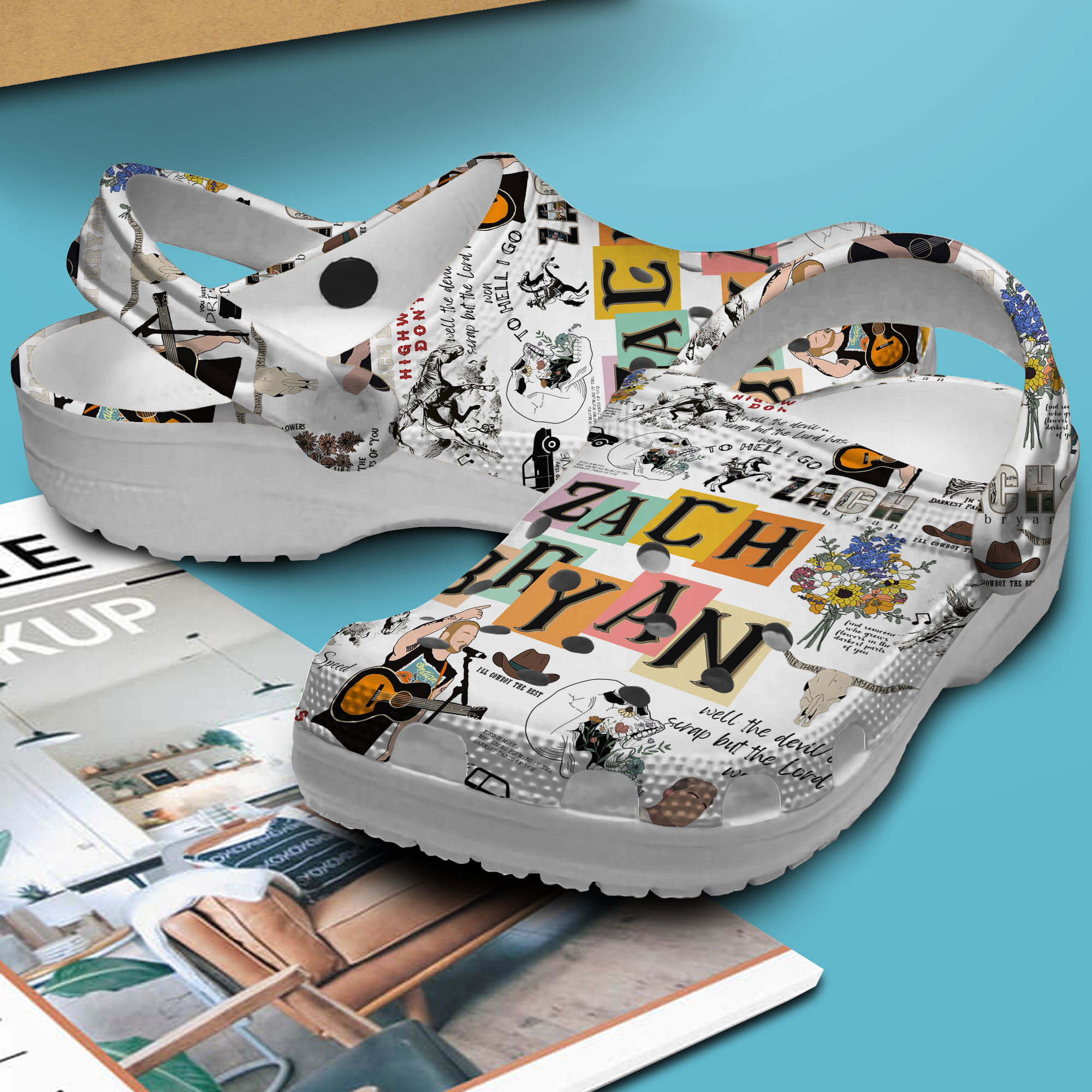 Premium Zach Bryan Music Crocs Crocband Clogs Shoes Comfortable For Men Women and Kids