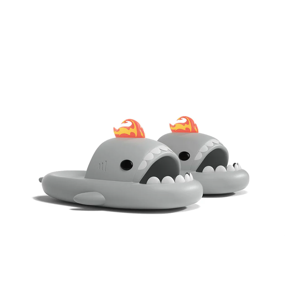 Shark Classic Slides - Fire Kaiju Slippers