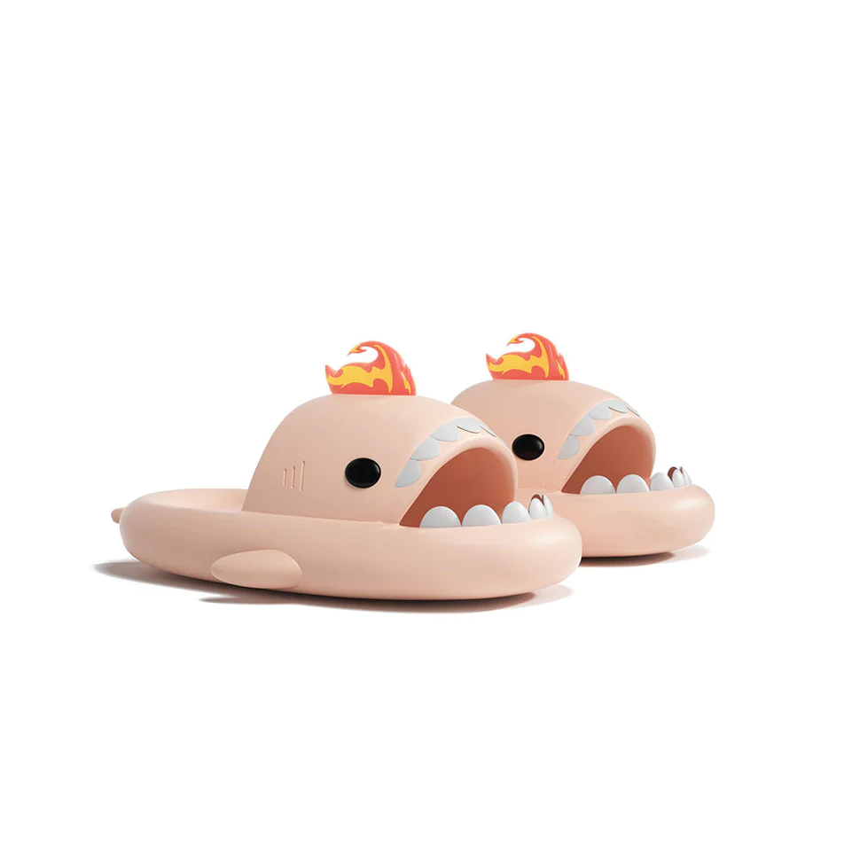 Shark Classic Slides - Fire Kaiju Slippers