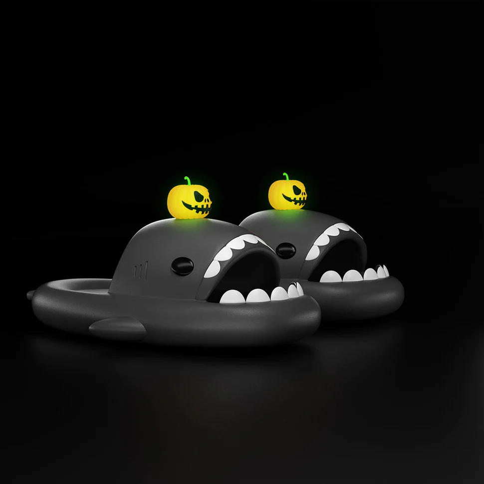 Shark Classic Slides - Pumpkin Slippers