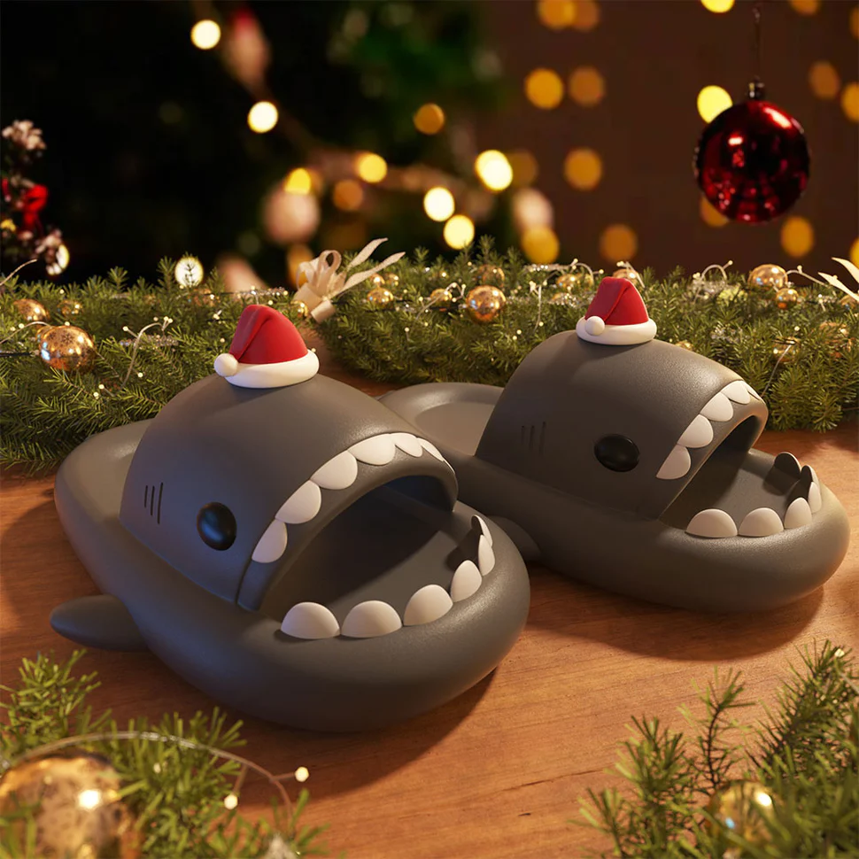 Shark Classic Slides - Santa Slippers