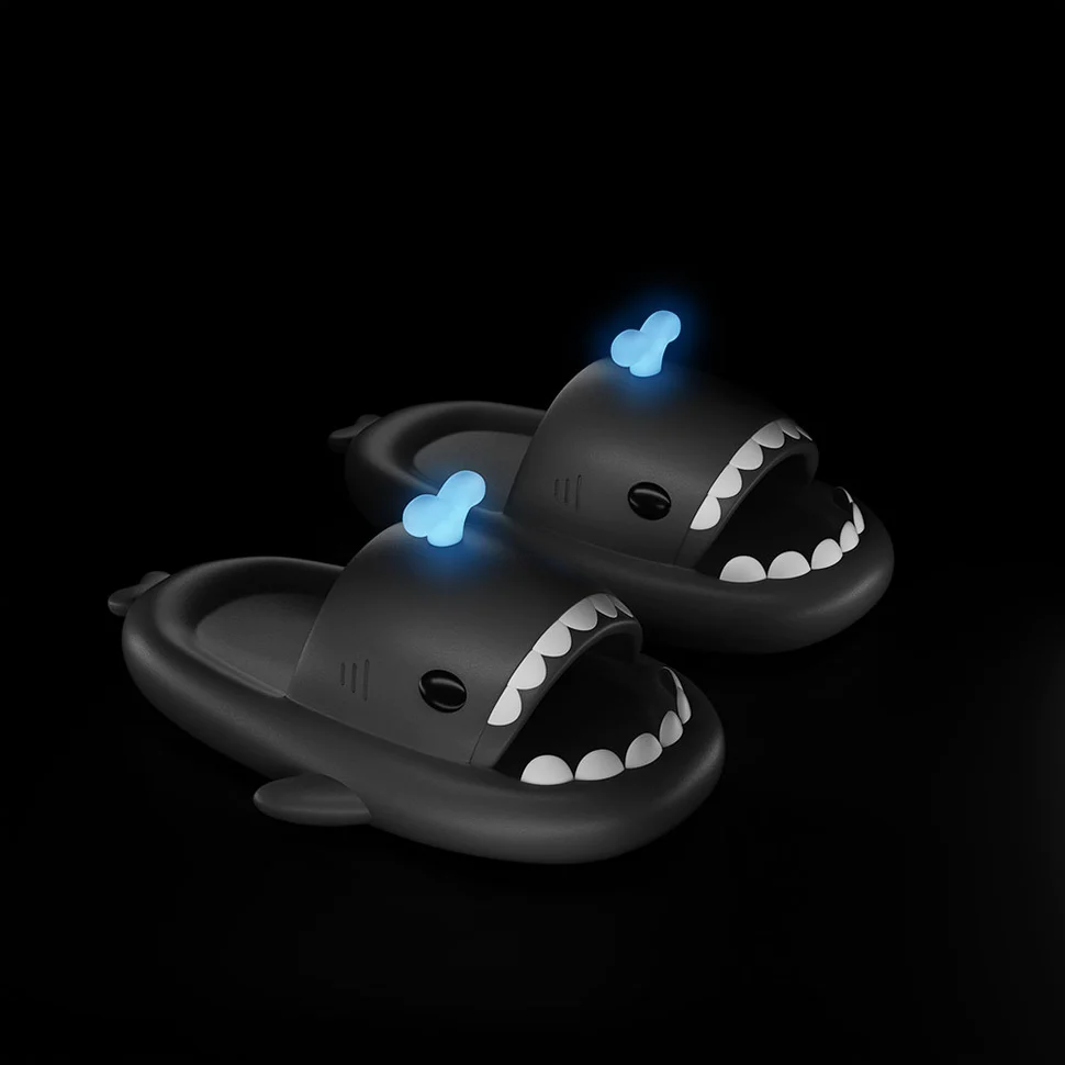 Shark Classic Slides - Whale Spouting Slippers
