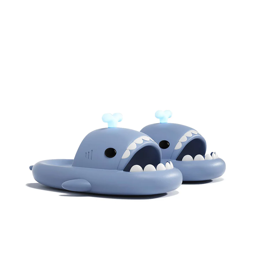 Shark Classic Slides - Whale Spouting Slippers
