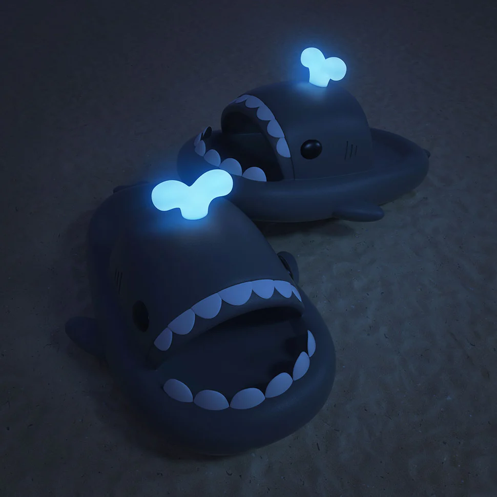 Shark Classic Slides - Whale Spouting Slippers