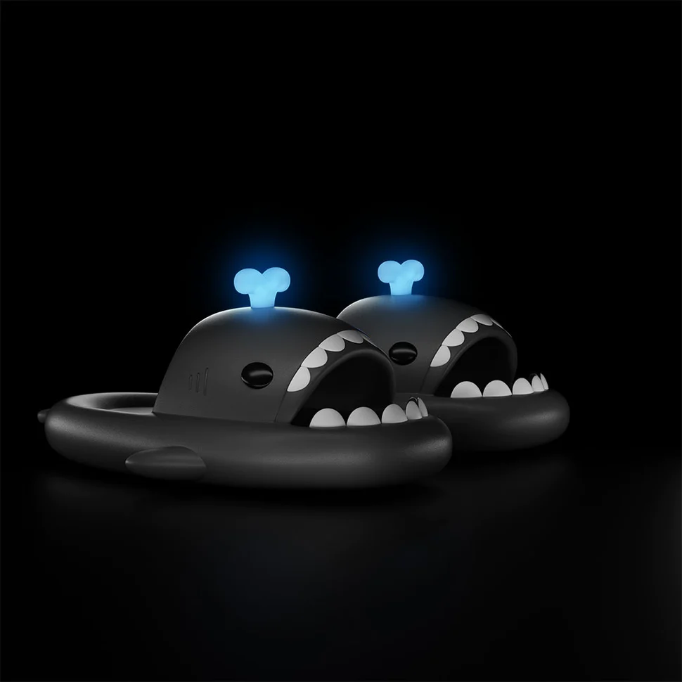 Shark Classic Slides - Whale Spouting Slippers