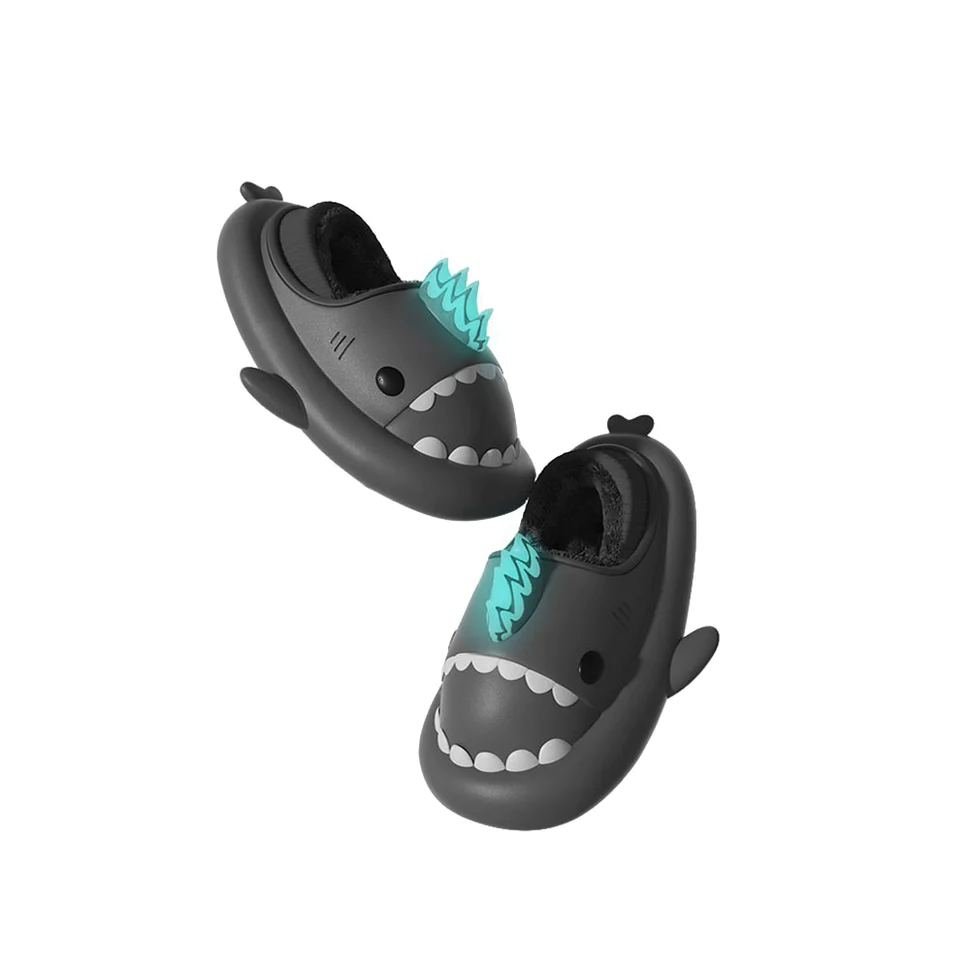 Shark Slides Winter - Kaiju Lined Slippers Heel-covered