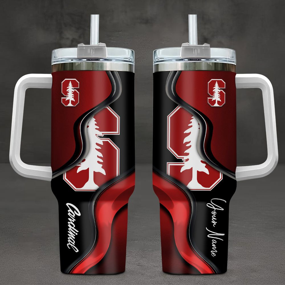 Stanford Cardinal NCAA Custom Stanley Quencher 40oz Stainless Steel Tumbler With Handle