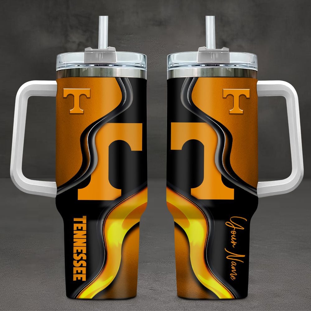 Tennessee Volunteers NCAA Custom Stanley Quencher 40oz Stainless Steel Tumbler With Handle