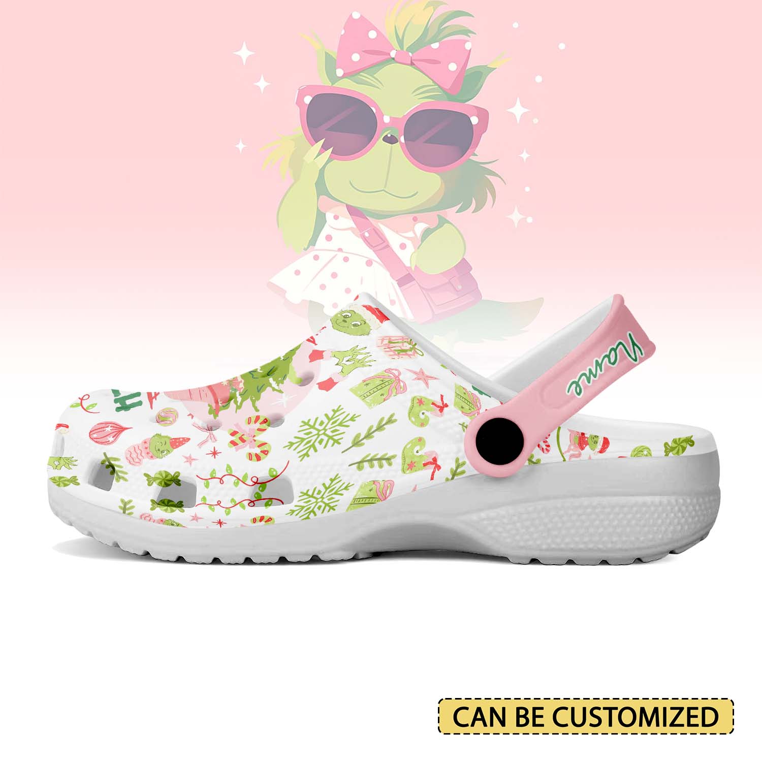T1005 - The Grinch x Christmas - Crocs Custom name mockup 1 jpg 3
