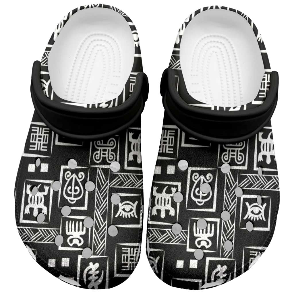 Merchidea African Adinkra Symbols Crocs Crocband Clogs Shoes Comfortable For Men Women and Kids