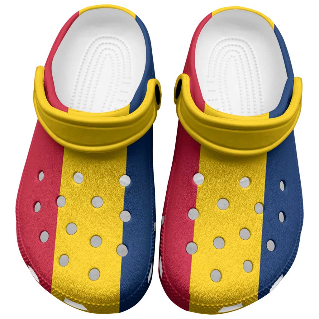 Merchidea African Proud Chad Flag Crocs Crocband Clogs Shoes Comfortable For Men Women and Kids