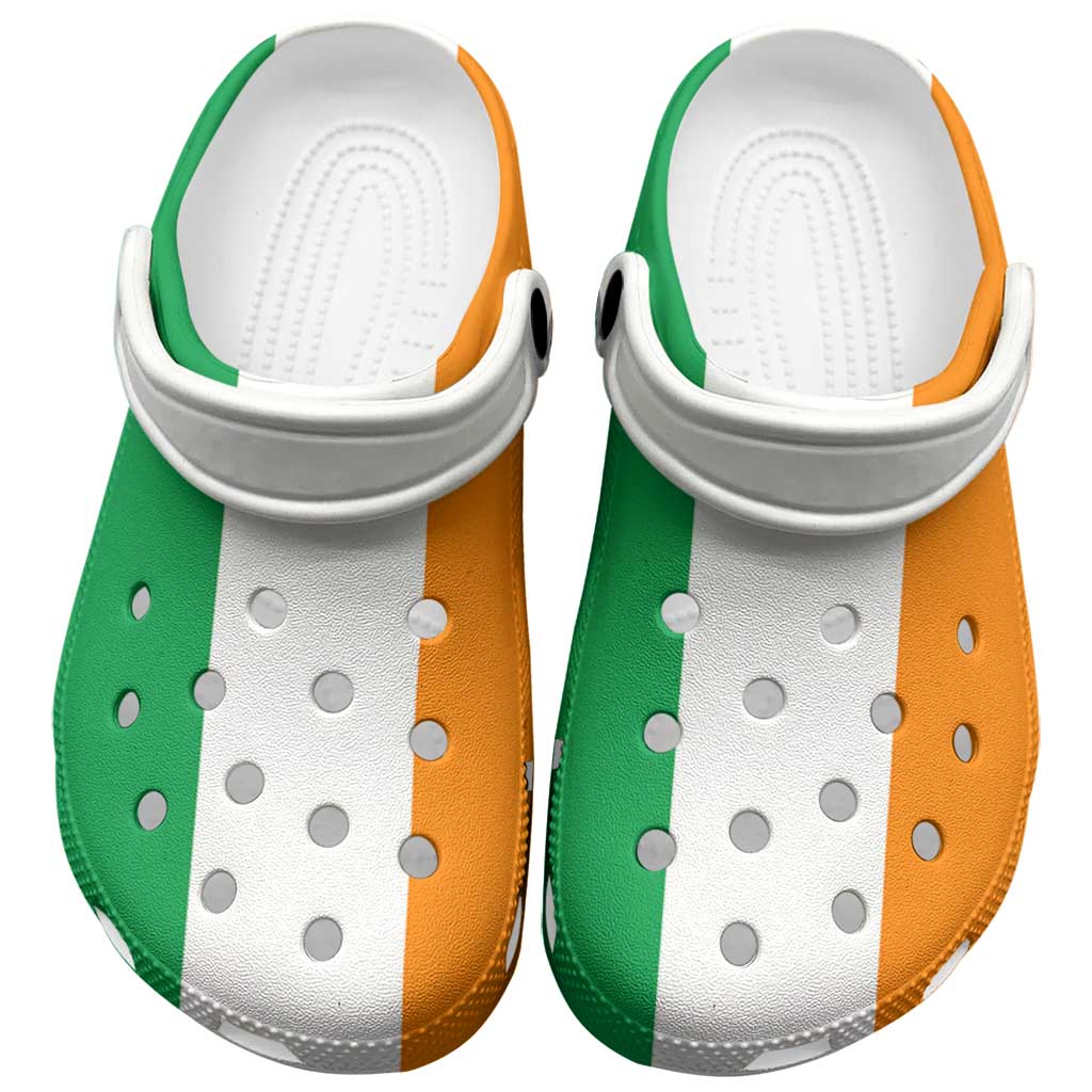 Merchidea African Proud Ivory Coast Flag Crocs Crocband Clogs Shoes Comfortable For Men Women and Kids