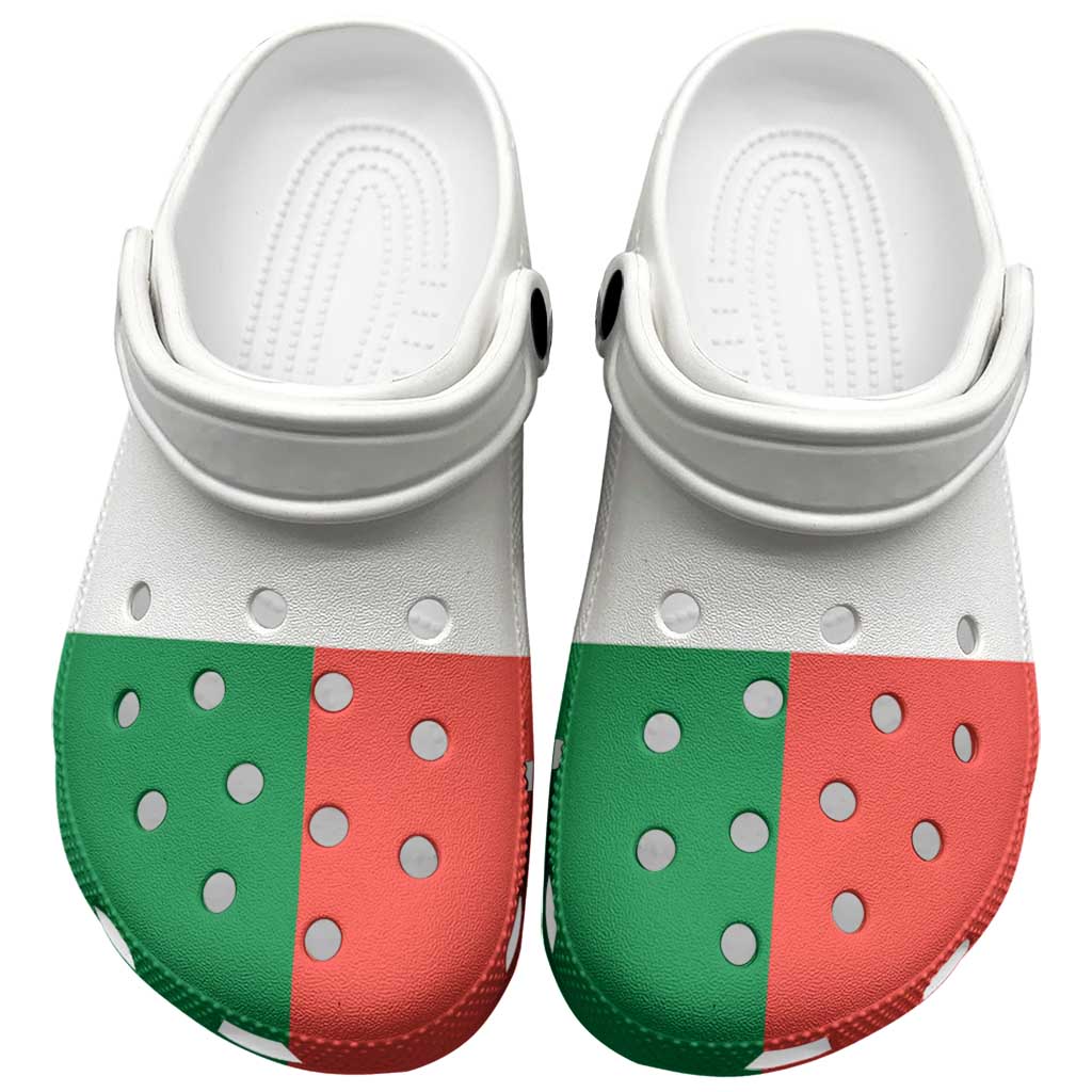 Merchidea African Proud Madagascar Flag Crocs Crocband Clogs Shoes Comfortable For Men Women and Kids