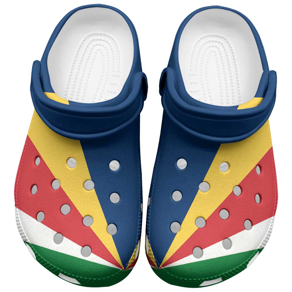 Merchidea African Proud Seychelles Flag Crocs Crocband Clogs Shoes Comfortable For Men Women and Kids