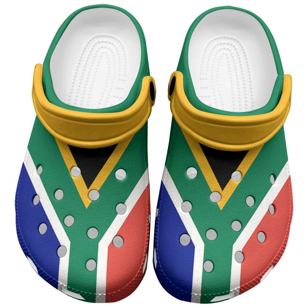 Merchidea African Proud South Africa Flag Crocs Crocband Clogs Shoes Comfortable For Men Women and Kids