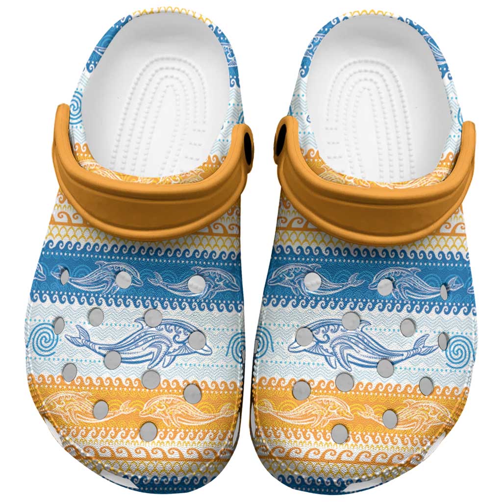 Merchidea Anguilla Dolphins Crocs Crocband Clogs Shoes Comfortable For Men Women and Kids