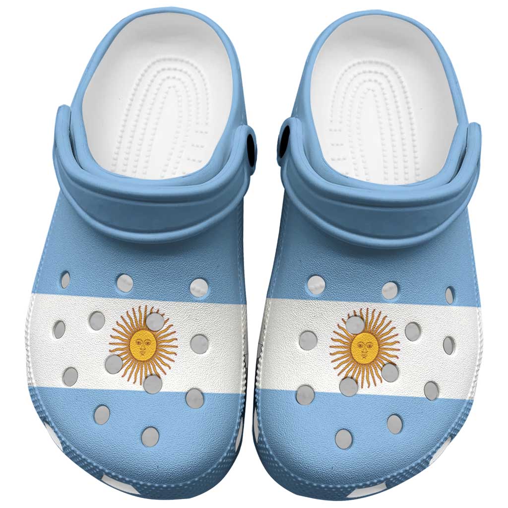 Merchidea Argentina Flag Crocs Crocband Clogs Shoes Comfortable For Men Women and Kids