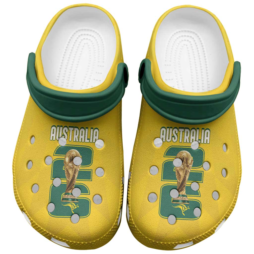 Merchidea Australia Socceroos Crocs Crocband Clogs Shoes Comfortable For Men Women and Kids
