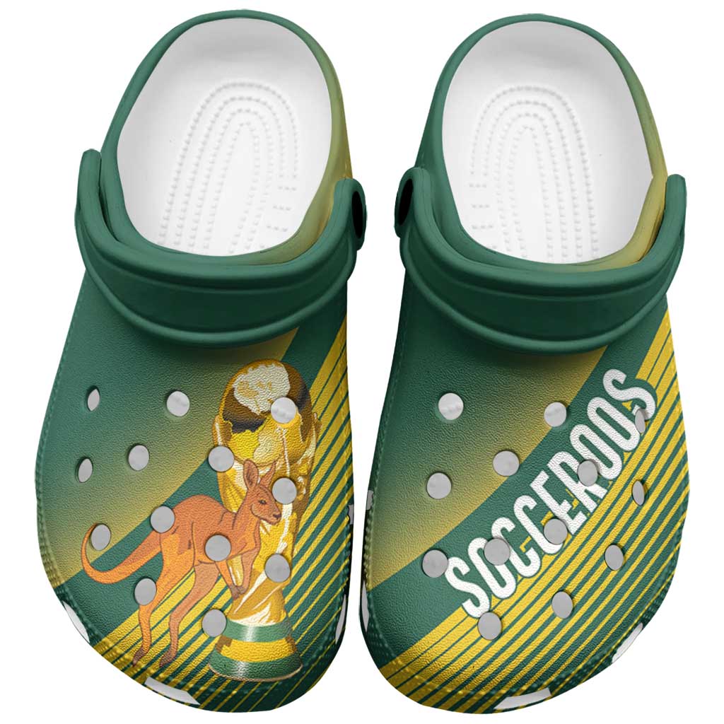 Merchidea Australia Socceroos WC2026 Crocs Crocband Clogs Shoes Comfortable For Men Women and Kids