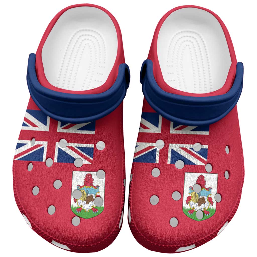 Merchidea Bermuda Flag Crocs Crocband Clogs Shoes Comfortable For Men Women and Kids