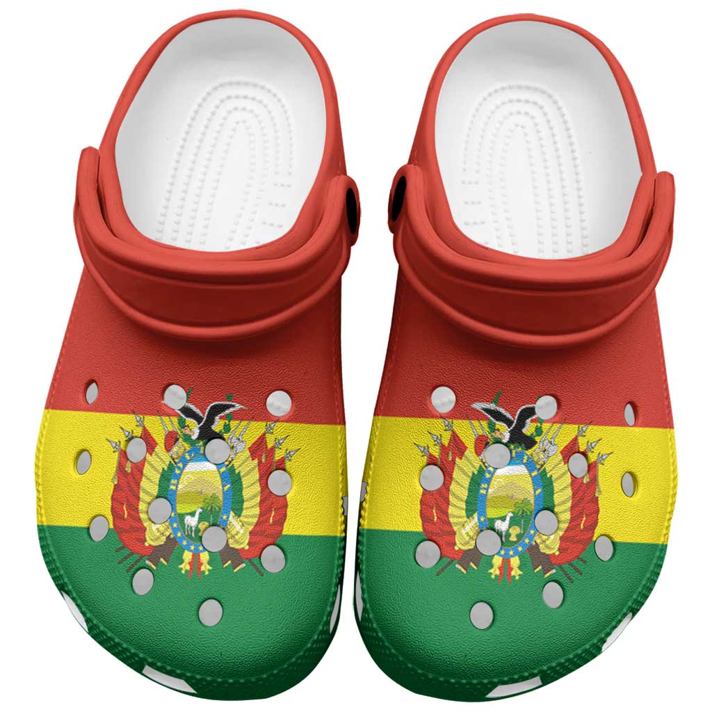 Merchidea Bolivia Flag Crocs Crocband Clogs Shoes Comfortable For Men Women and Kids