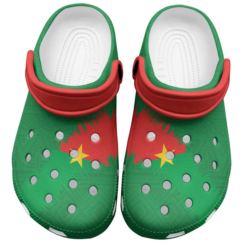 Merchidea Burkina Faso Football Crocs Crocband Clogs Shoes Comfortable For Men Women and Kids