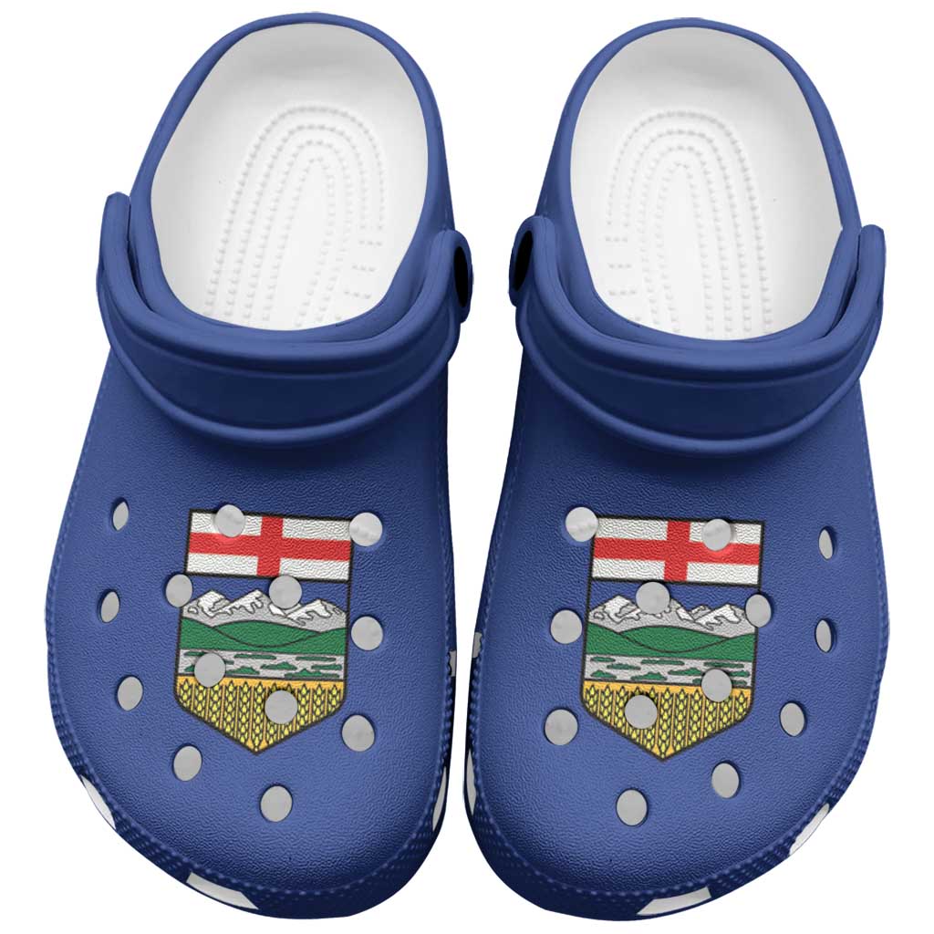 Merchidea Canada Alberta Province Crocs Crocband Clogs Shoes Comfortable For Men Women and Kids