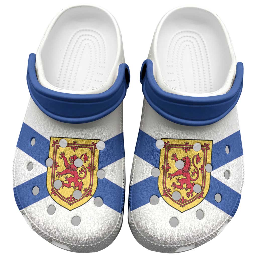 Merchidea Canada Nova Scotia Province Crocs Crocband Clogs Shoes Comfortable For Men Women and Kids