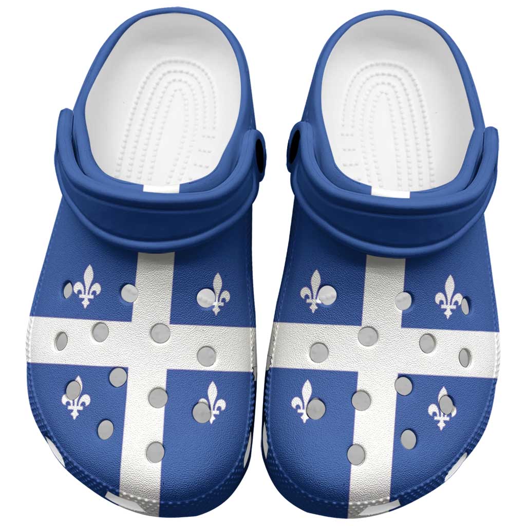 Merchidea Canada Quebec Province Crocs Crocband Clogs Shoes Comfortable For Men Women and Kids
