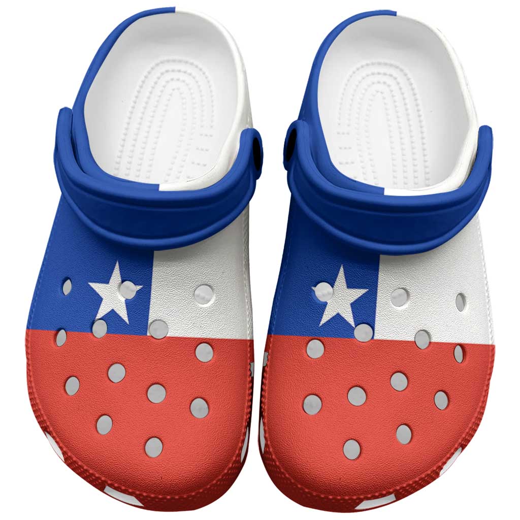 Merchidea Chile Flag Crocs Crocband Clogs Shoes Comfortable For Men Women and Kids