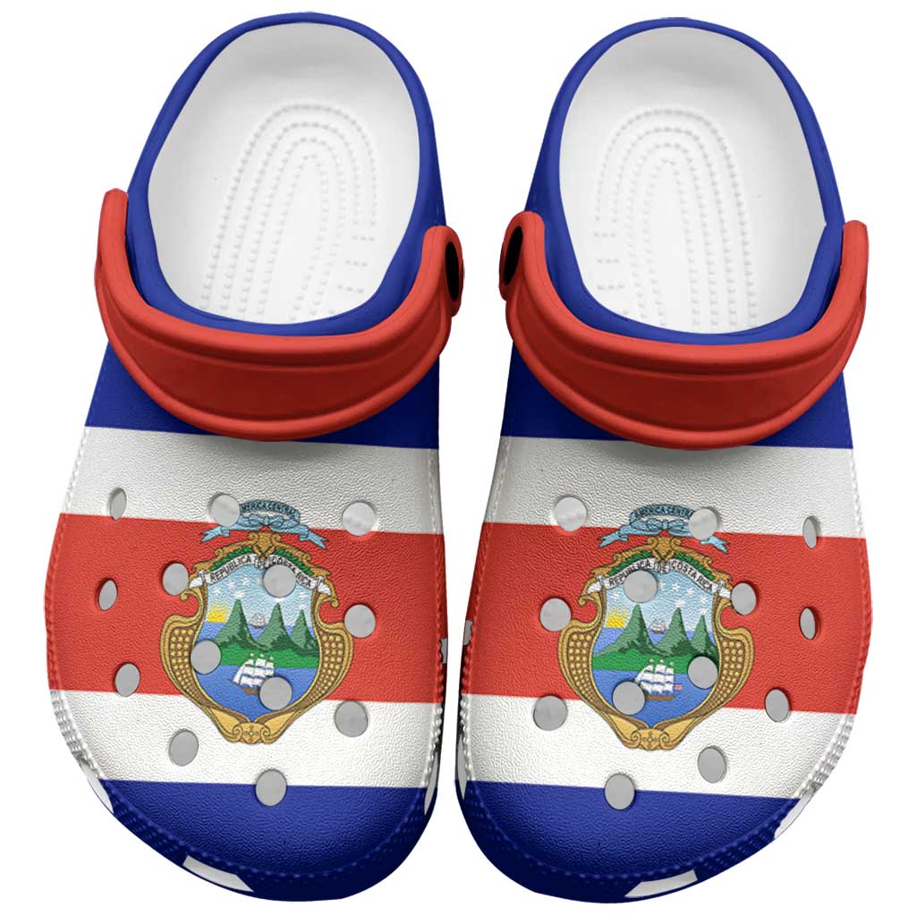 Merchidea Costa Rica Flag Crocs Crocband Clogs Shoes Comfortable For Men Women and Kids