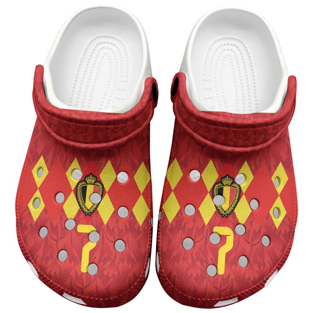 Merchidea Custom Belgium Football Crocs Crocband Clogs Shoes Comfortable For Men Women and Kids