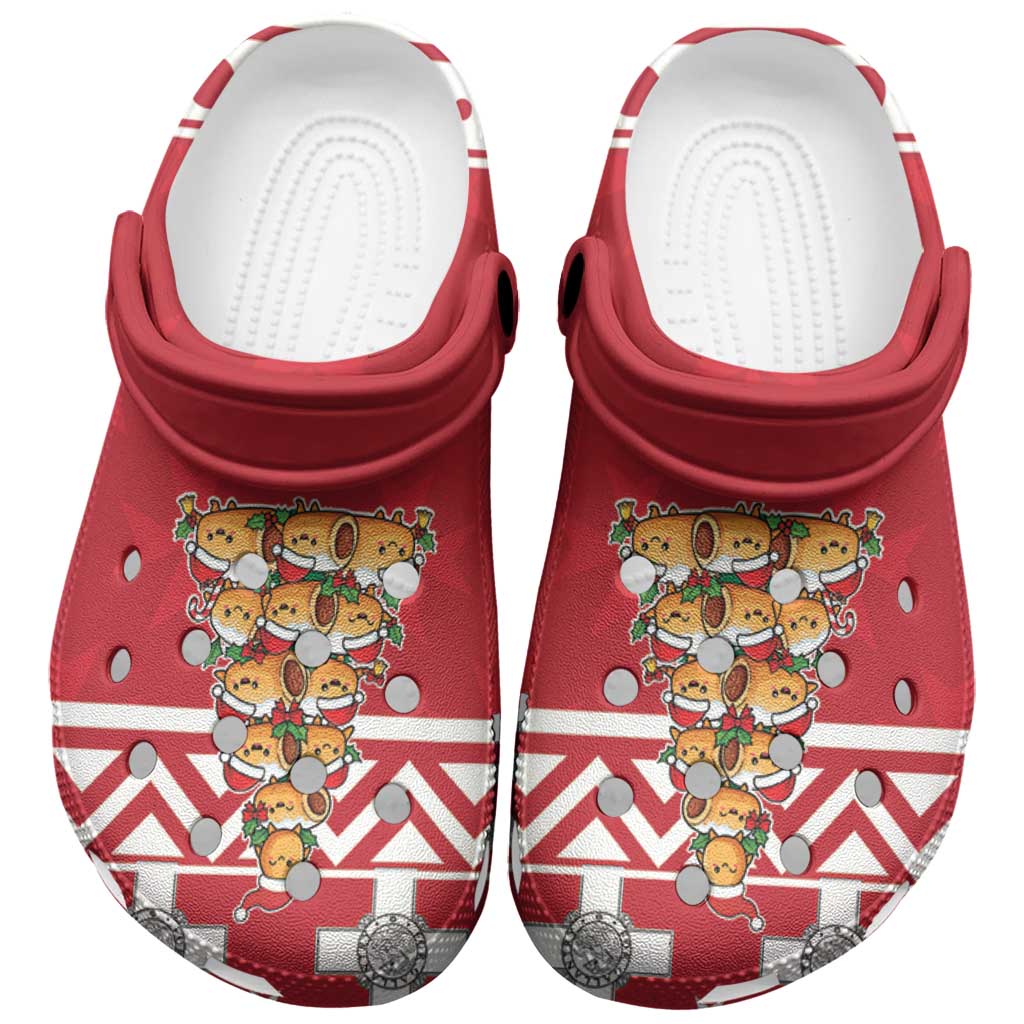 Merchidea Cute Maltese Imqaret Pastry Christmas Crocs Crocband Clogs Shoes Comfortable For Men Women and Kids