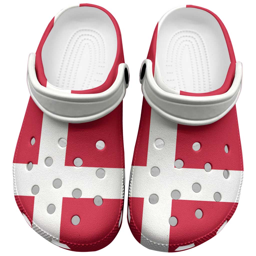 Merchidea Denmark Flag Crocs Crocband Clogs Shoes Comfortable For Men Women and Kids