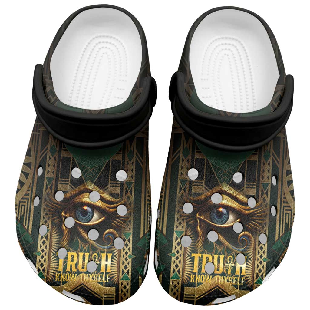 Merchidea Egypt Eye of Horus Crocs Crocband Clogs Shoes Comfortable For Men Women and Kids