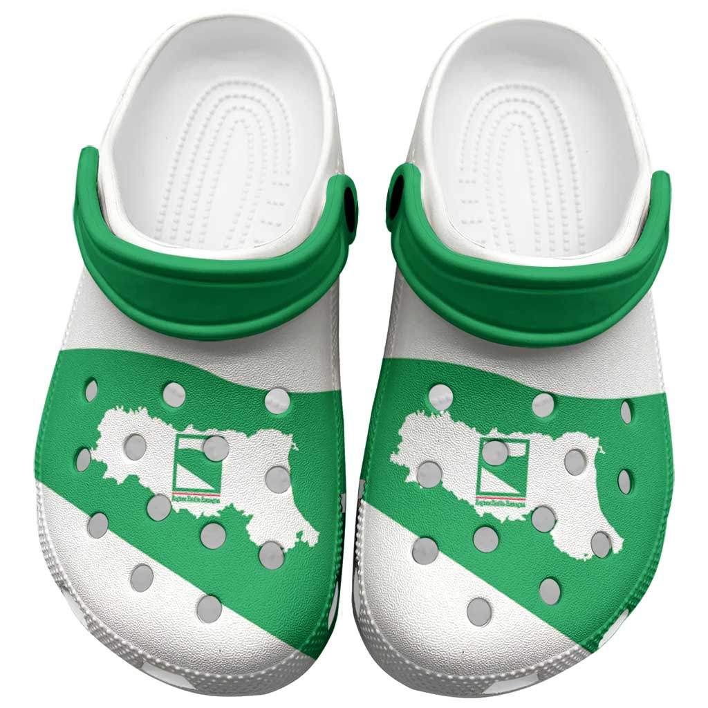 Merchidea Emilia-Romagna Italy Flag Crocs Crocband Clogs Shoes Comfortable For Men Women and Kids