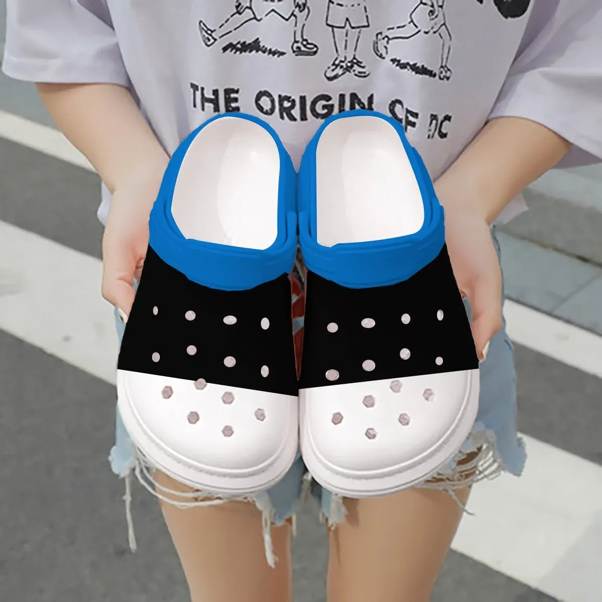 Merchidea Estonia Flag Crocs Crocband Clogs Shoes Comfortable For Men Women and Kids