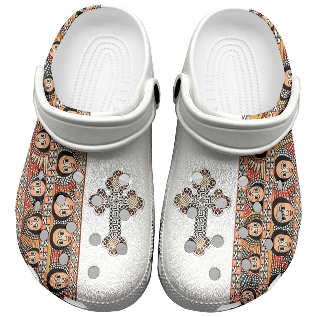 Merchidea Ethiopia Angels Tilet Crocs Crocband Clogs Shoes Comfortable For Men Women and Kids