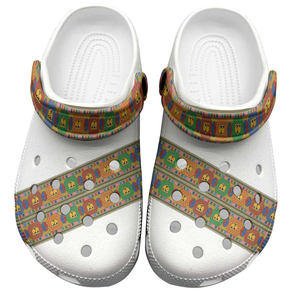 Merchidea Ethiopia Saba Kemis Crocs Crocband Clogs Shoes Comfortable For Men Women and Kids