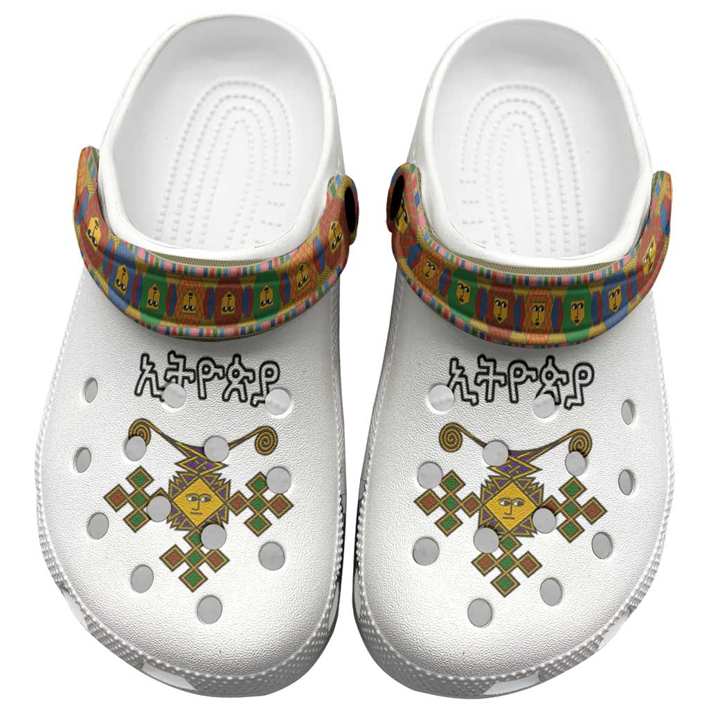 Merchidea Ethiopia Saba Kemis Crocs Crocband Clogs Shoes Comfortable For Men Women and Kids