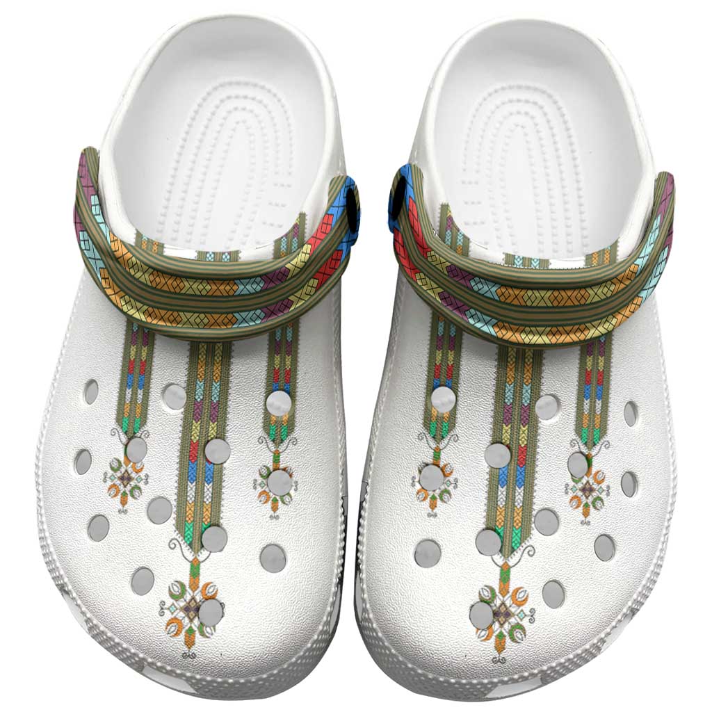 Merchidea Ethiopian Traditional Habesha Costume Crocs Crocband Clogs Shoes Comfortable For Men Women and Kids